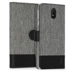 Husa pentru Nokia 1 Plus, Textil, Gri, 48021.01 fotografia produsului View 4 S