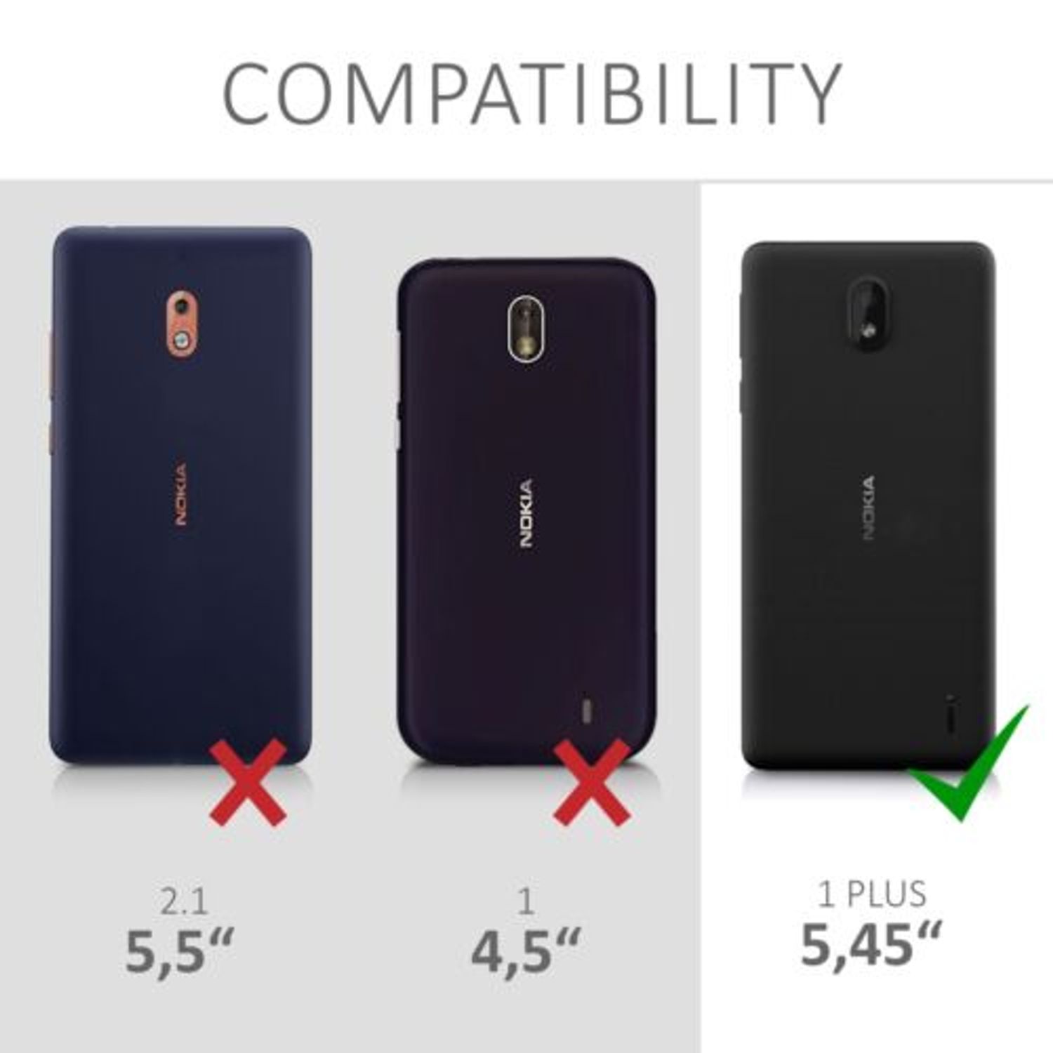 Husa pentru Nokia 1 Plus, Textil, Gri, 48021.01 fotografia produsului View 6 L