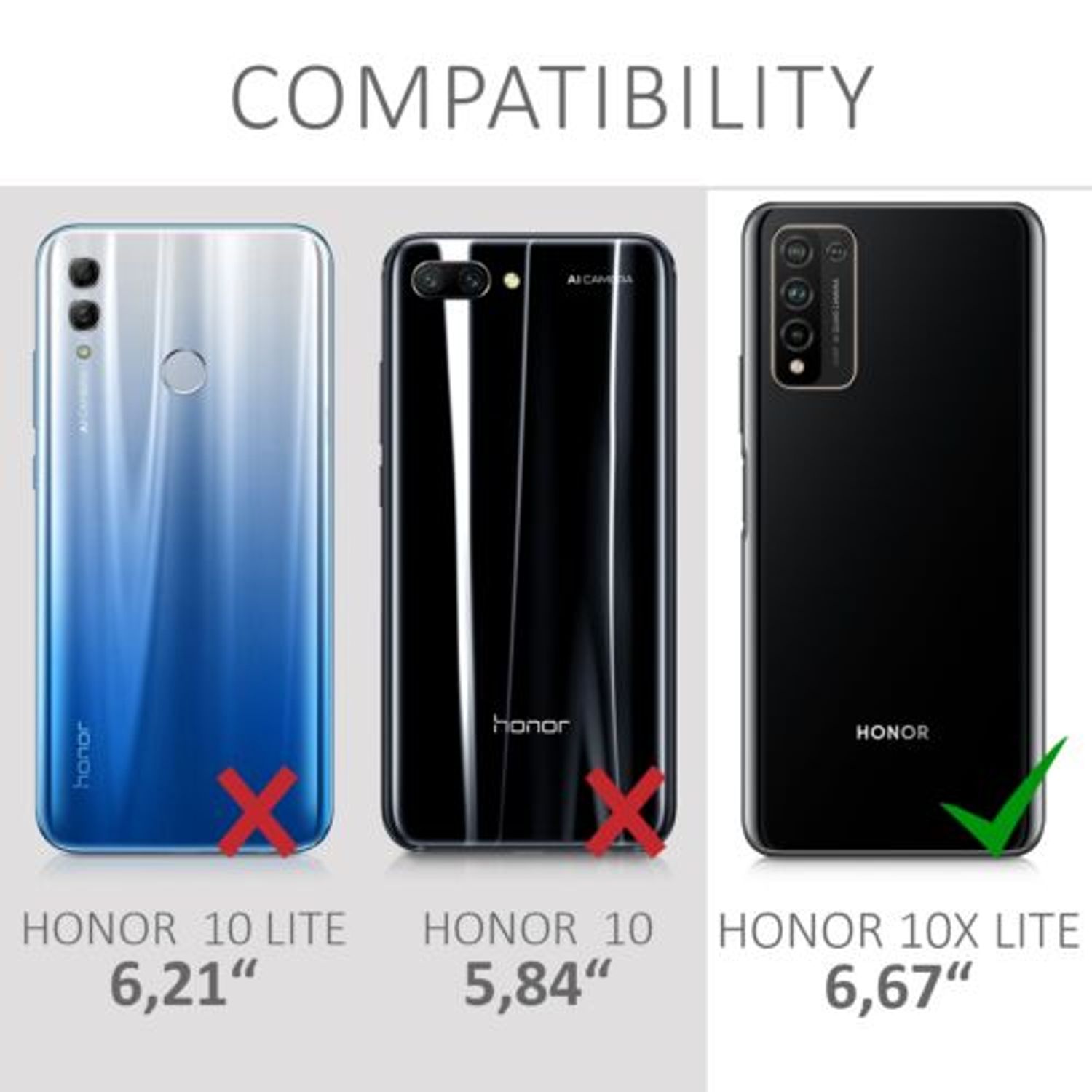 Husa pentru Honor 10x Lite, Silicon, Verde, 54106.57 fotografia produsului View 6 L