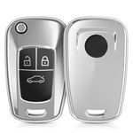 Husa Cheie Auto pentru Opel, 3 Butoane, Silicon, Silver, 52648.02 fotografia produsului