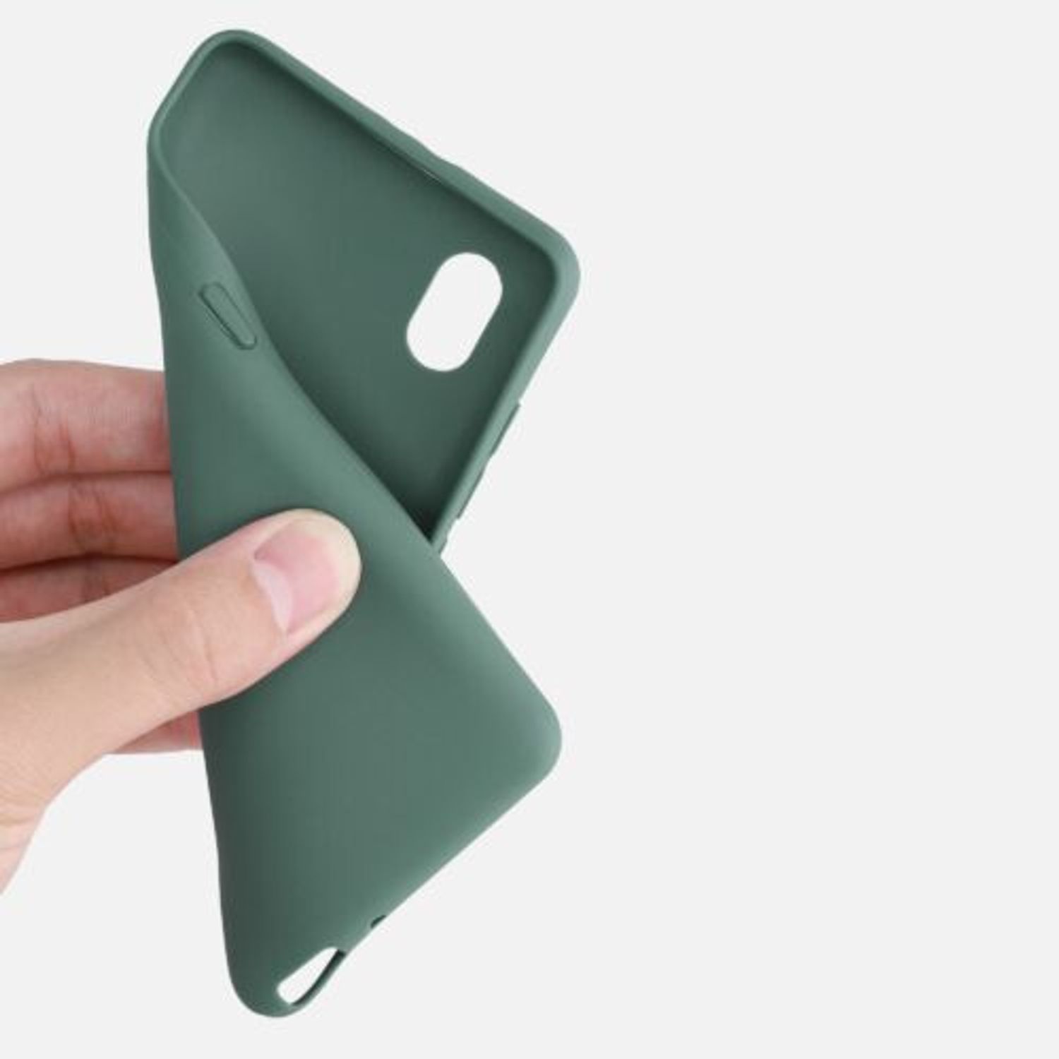 Husa pentru Alcatel 1B (2020), Silicon, Verde, 51516.171 fotografia produsului View 8 L