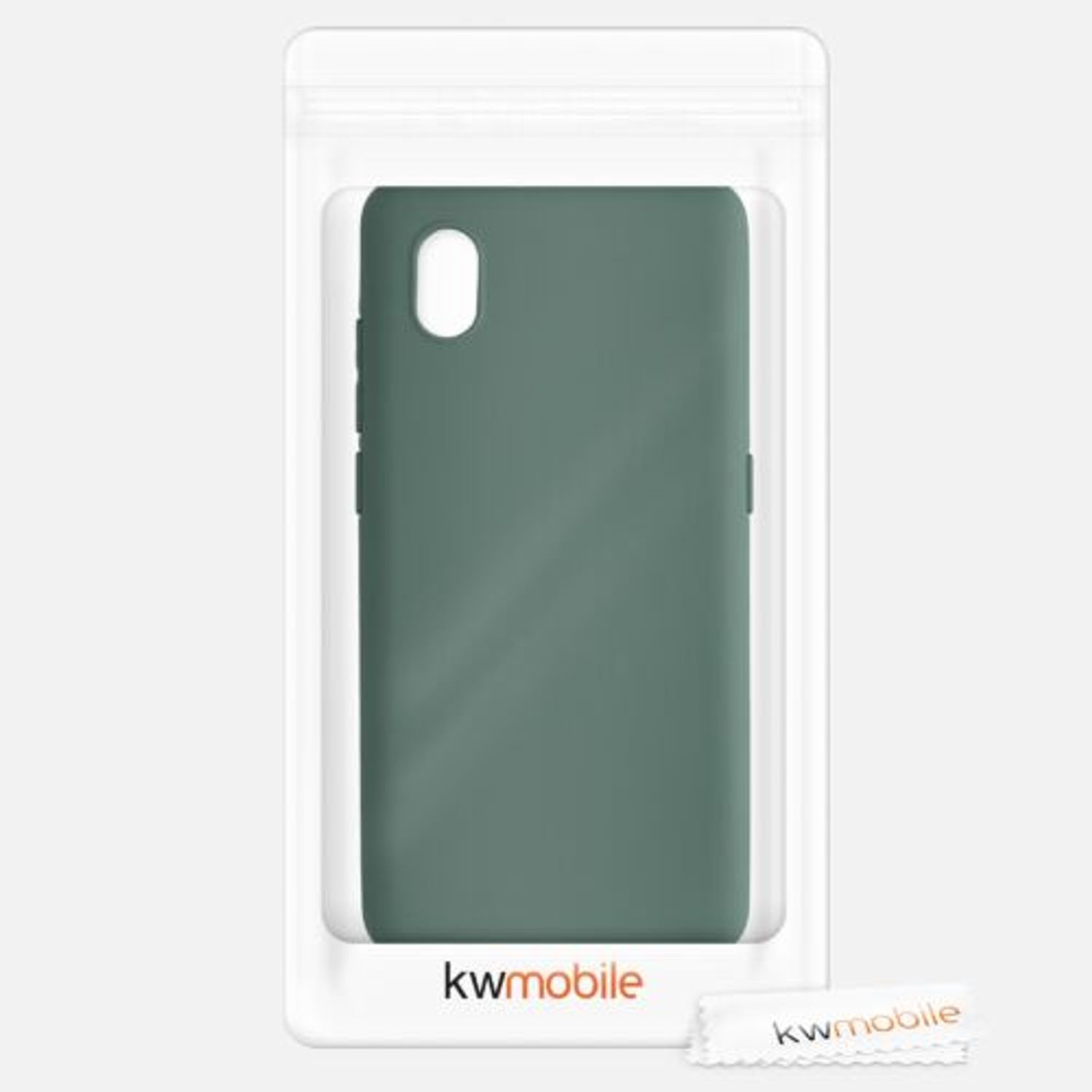Husa pentru Alcatel 1B (2020), Silicon, Verde, 51516.171 fotografia produsului View 7 L