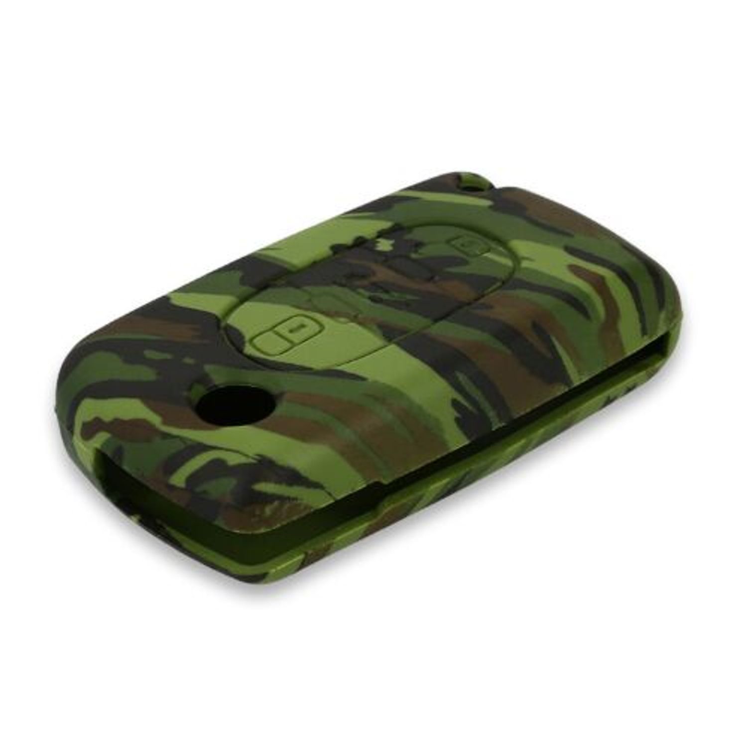 Husa Cheie Auto pentru Peugeot/Citroen, 3 Butoane, Silicon, Verde, 45653.03 fotografia produsului View 2 L