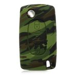 Husa Cheie Auto pentru Peugeot/Citroen, 3 Butoane, Silicon, Verde, 45653.03 fotografia produsului View 4 S