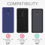 Husa pentru Alcatel 1C (2019), Silicon, Verde, 47558.57 fotografia produsului View 2 S