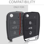 Husa Cheie Auto pentru VW, 3 Butoane, Silicon, Gri, 42888.32 fotografia produsului View 3 S