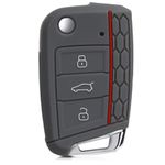 Husa Cheie Auto pentru VW, 3 Butoane, Silicon, Gri, 42888.32 fotografia produsului View 7 S