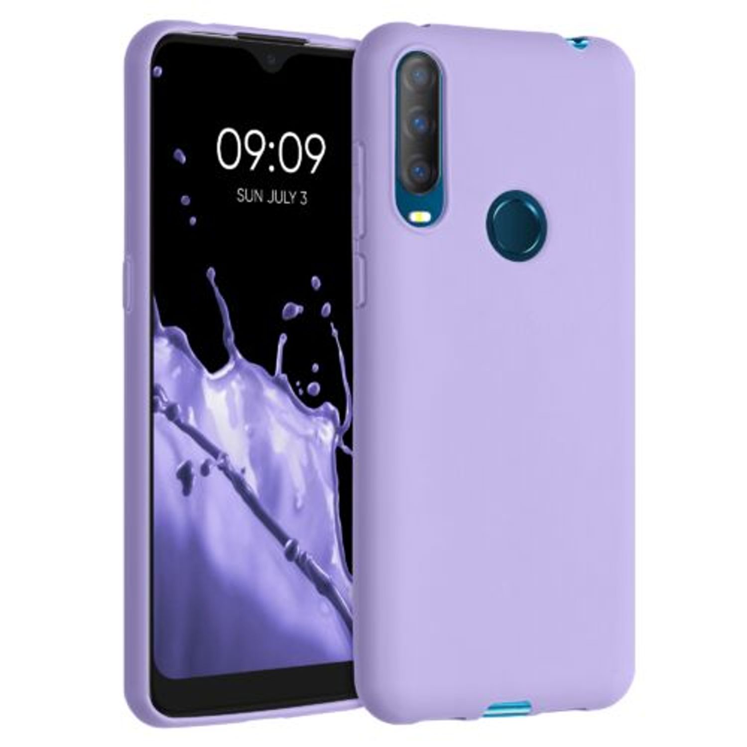 Husa pentru Alcatel 1S (2020), Silicon, Mov, 51515.108 fotografia produsului