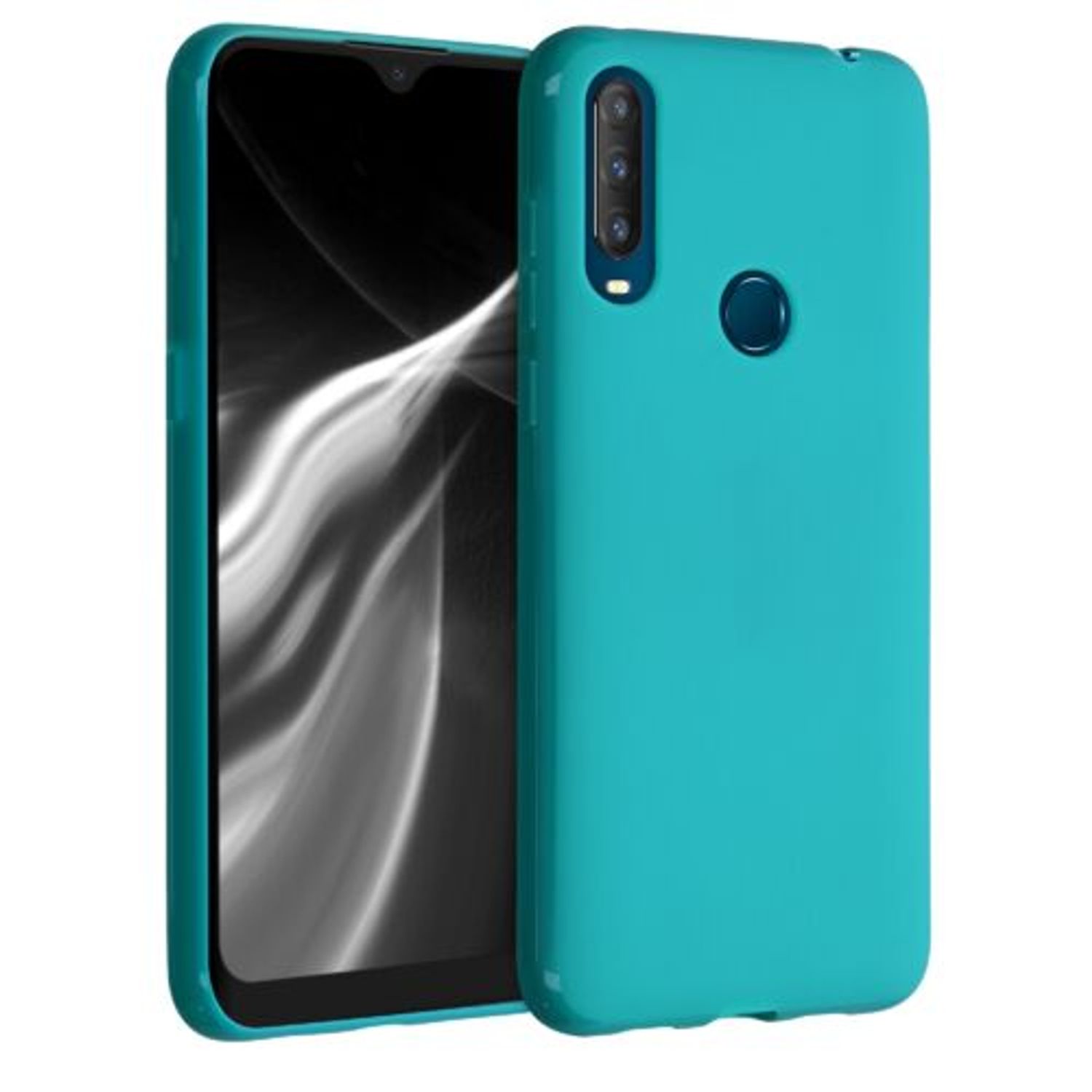 Husa pentru Alcatel 1S (2020), Silicon, Verde, 51515.57 fotografia produsului