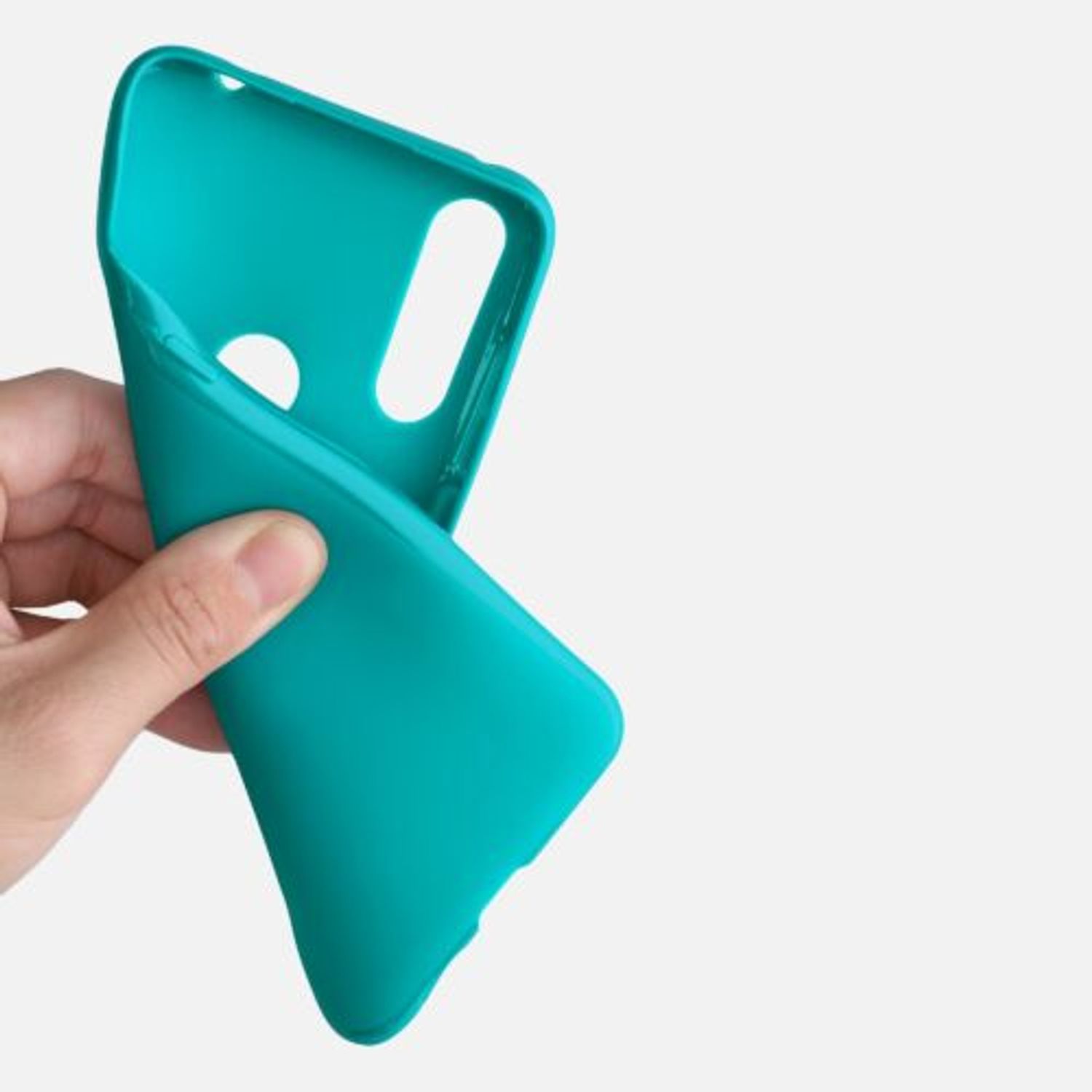 Husa pentru Alcatel 1S (2020), Silicon, Verde, 51515.57 fotografia produsului View 8 L
