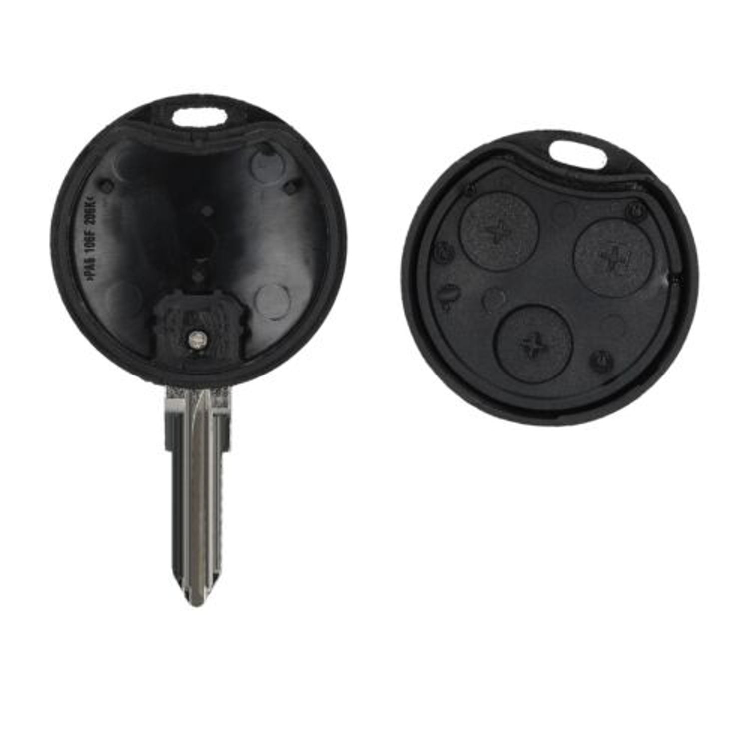 Carcasa Cheie pentru Smart, 3 Butoane, Plastic, Negru, 48226.01 fotografia produsului View 2 L