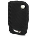 Husa Cheie Auto pentru VW, 3 Butoane, Silicon, Negru, 42888.13 fotografia produsului View 4 S