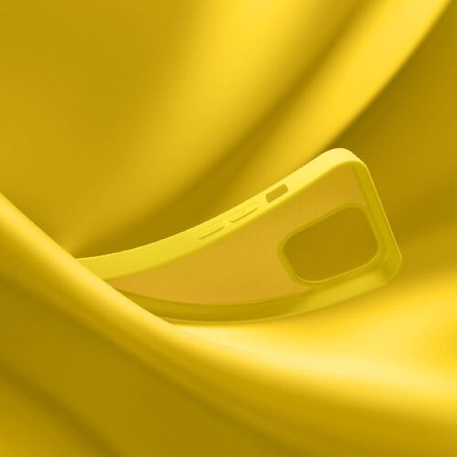 Husa Kwmobile pentru Apple iPhone 14, Silicon, Galben, 59079.165 fotografia produsului View 10 L