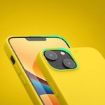Husa Kwmobile pentru Apple iPhone 14, Silicon, Galben, 59079.165 fotografia produsului View 12 S