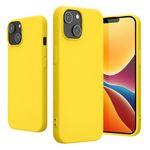Husa Kwmobile pentru Apple iPhone 14, Silicon, Galben, 59079.165 fotografia produsului
