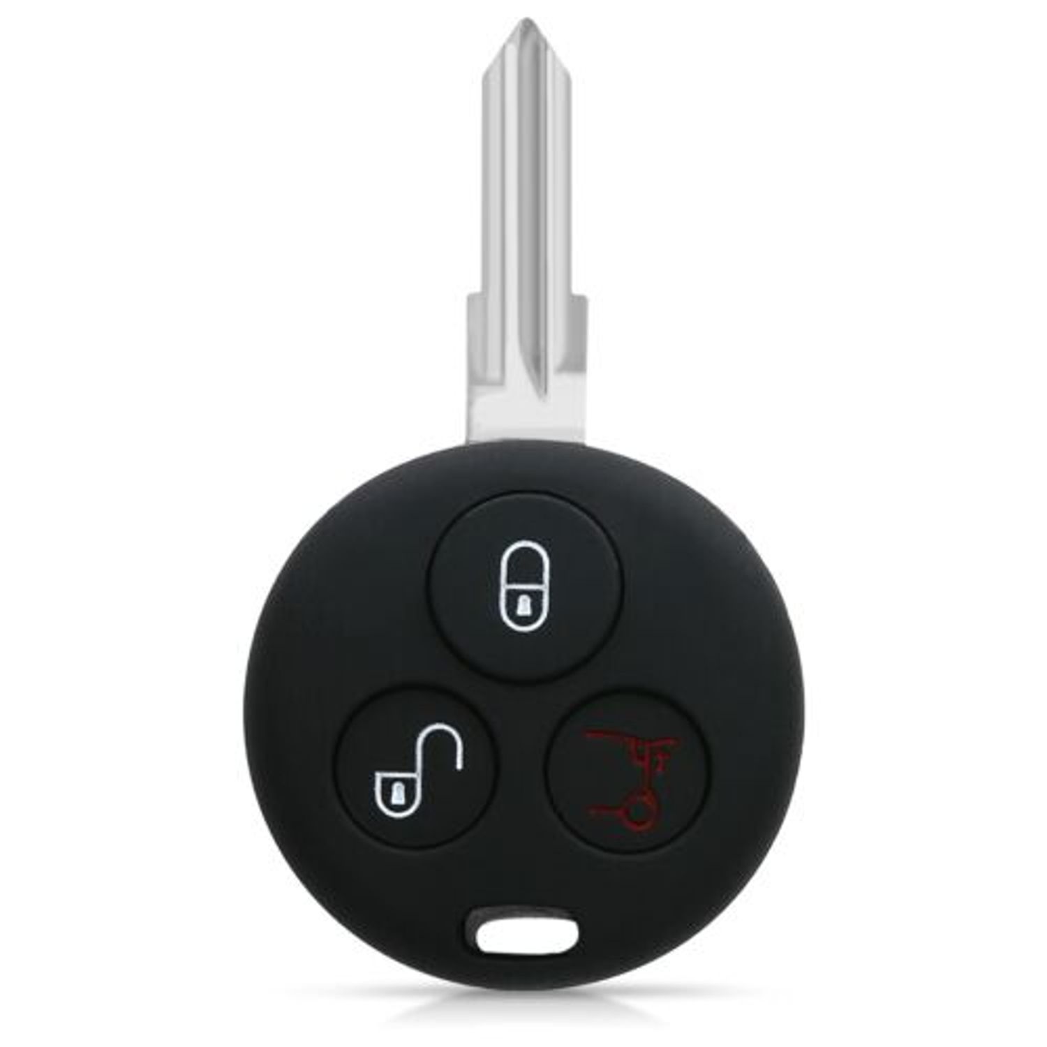 Husa Cheie Auto pentru Smart, 3 Butoane, Silicon, Albastru, 45658.03 fotografia produsului View 5 L