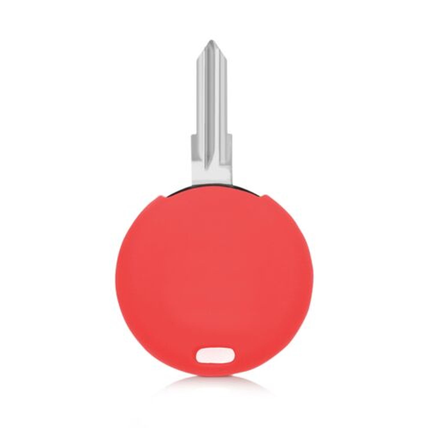 Husa Cheie Auto pentru Smart, 3 Butoane, Silicon, Rosu, 44157.09 fotografia produsului View 4 L