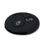Husa Cheie Auto pentru Smart, 3 Butoane, Silicon, Albastru, 45658.03 fotografia produsului View 2 S