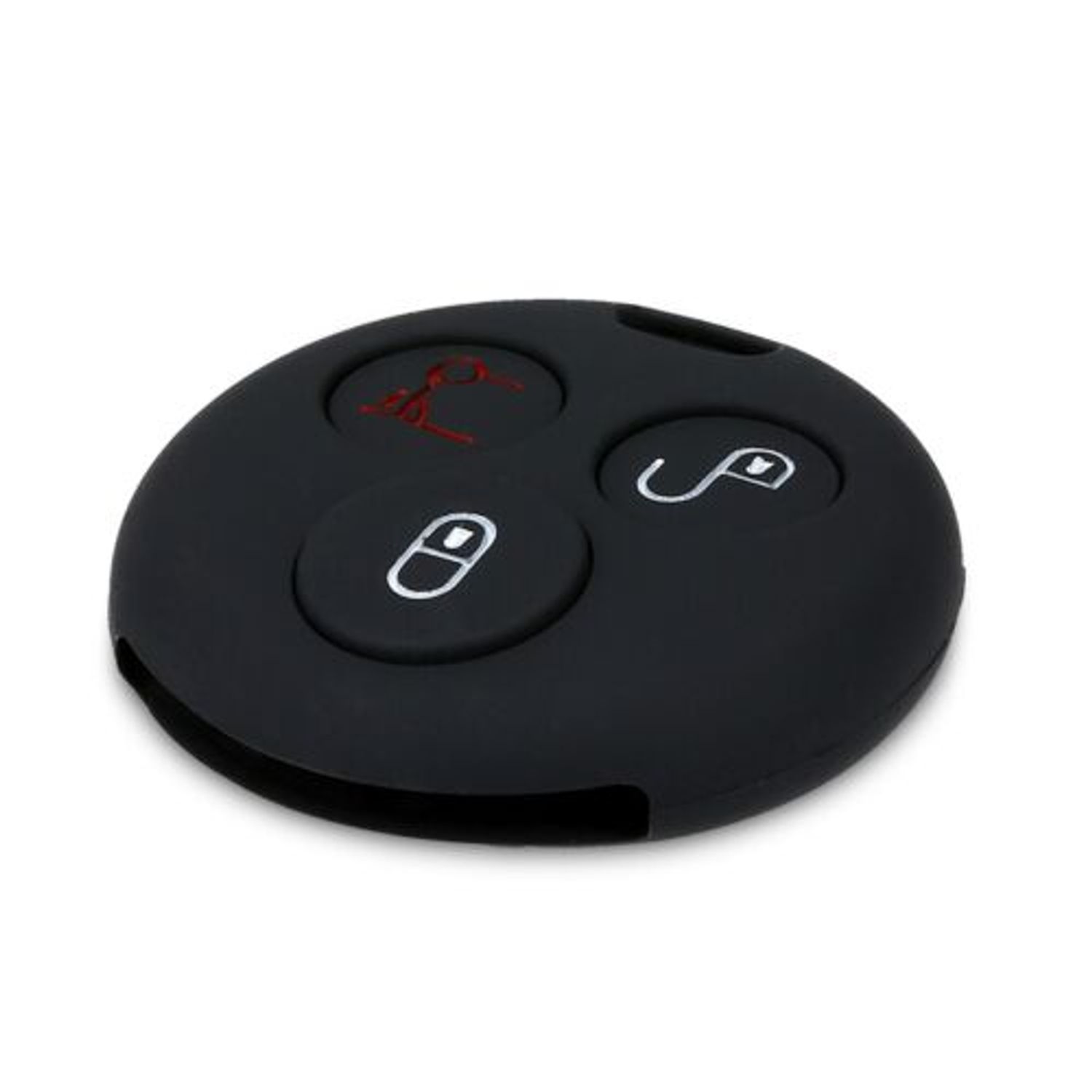Husa Cheie Auto pentru Smart, 3 Butoane, Silicon, Albastru, 45658.03 fotografia produsului View 2 L
