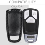 Husa Cheie Auto pentru Audi, 3 Butoane, Keyless Go, Plastic, Negru, 49667.01 fotografia produsului View 3 S