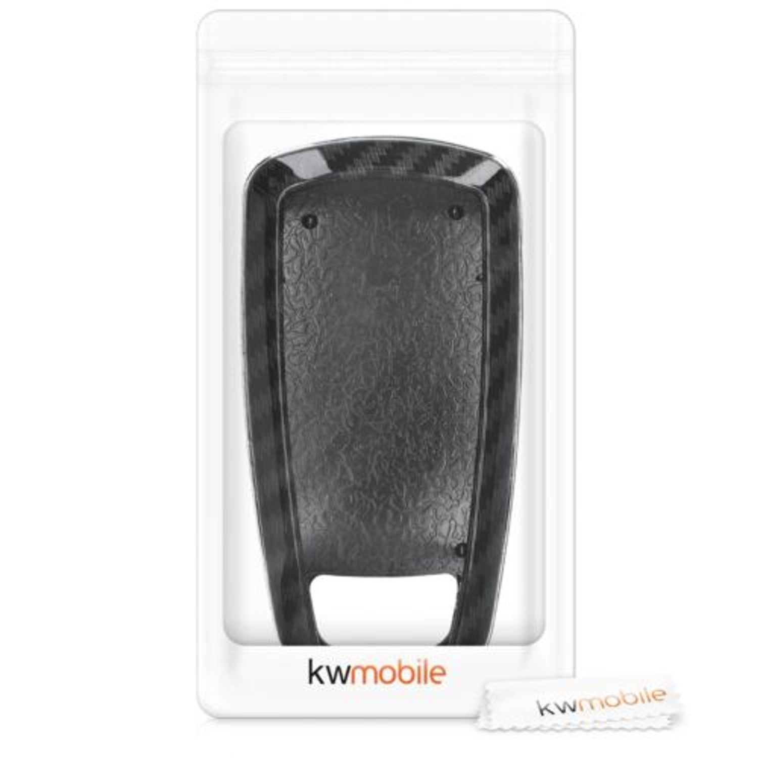 Husa Cheie Auto pentru Audi, 3 Butoane, Keyless Go, Plastic, Negru, 49667.01 fotografia produsului View 4 L