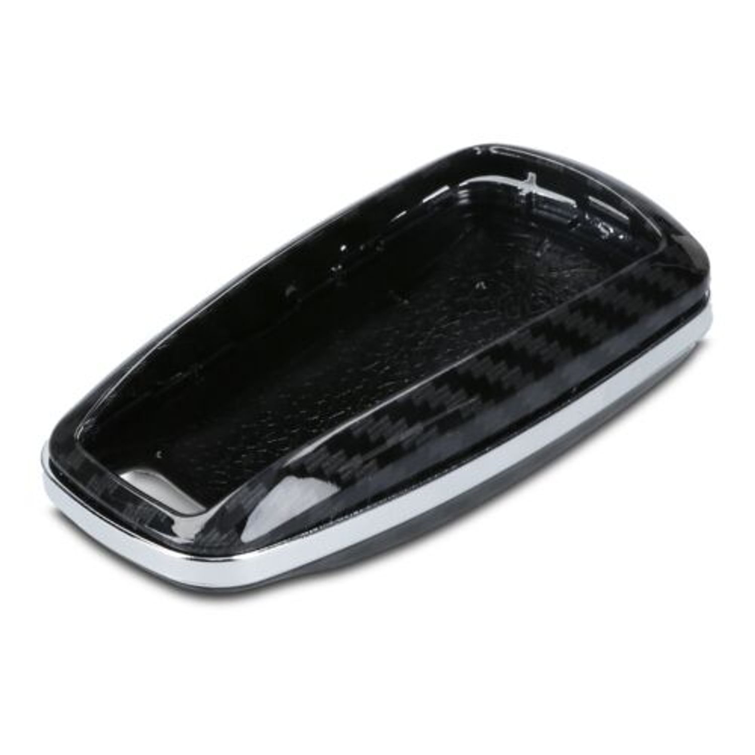 Husa Cheie Auto pentru Audi, 3 Butoane, Keyless Go, Plastic, Negru, 49667.01 fotografia produsului View 6 L