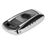 Husa Cheie Auto pentru BMW, 3 Butoane, Keyless Go, Silicon, Silver, 44262.94 fotografia produsului View 2 S