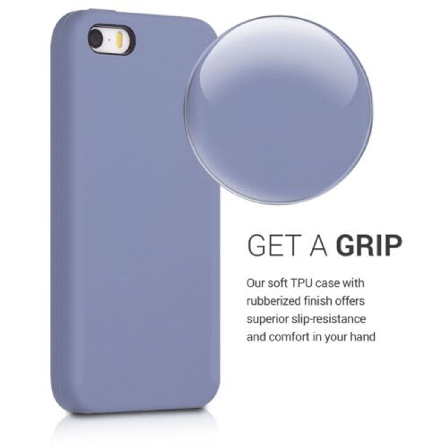 Husa pentru Apple iPhone 5/iPhone 5s/iPhone SE, Silicon, Mov, 42766.130 fotografia produsului View 5 L