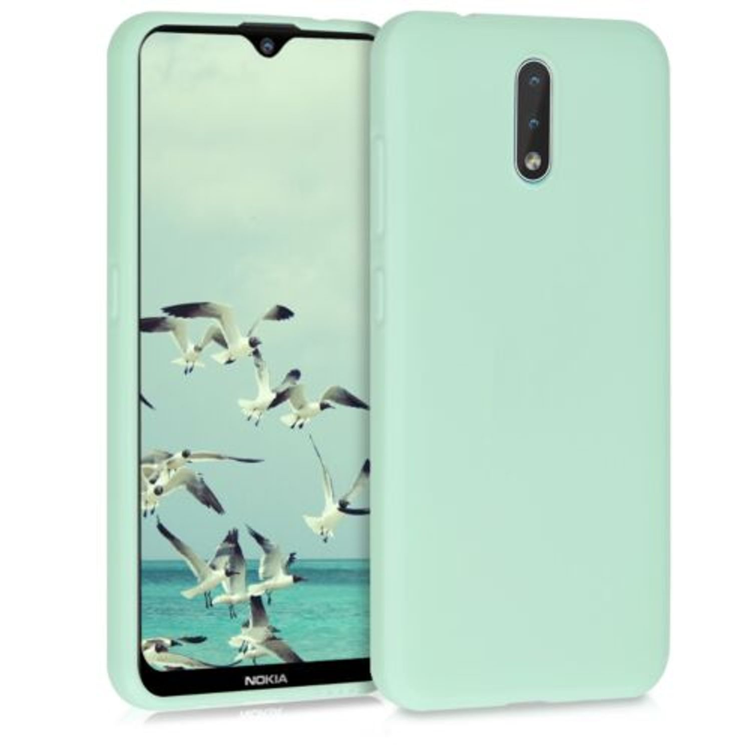 Husa pentru Nokia 2.3, Silicon, Verde, 51522.50 fotografia produsului