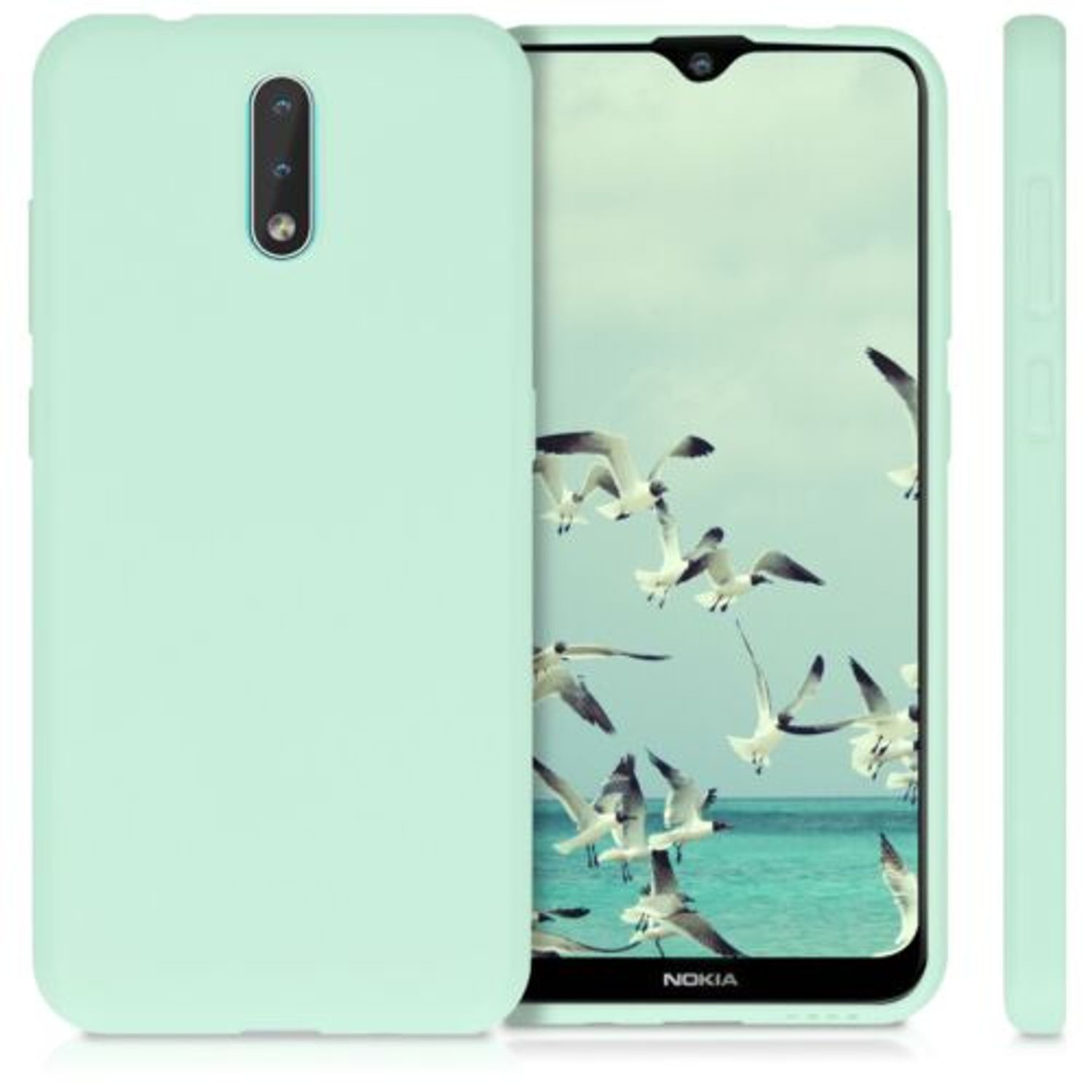 Husa pentru Nokia 2.3, Silicon, Verde, 51522.50 fotografia produsului View 2 L