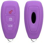 Husa Cheie Auto pentru Ford, 3 Butoane, Keyless Go, Silicon, Violet, 41621.38 fotografia produsului