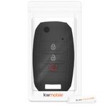 Husa Cheie Auto pentru Kia, 3-4 Butoane, Silicon, Negru, 41627.01 fotografia produsului View 5 S