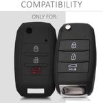 Husa Cheie Auto pentru Kia, 3-4 Butoane, Silicon, Negru, 41627.01 fotografia produsului View 4 S