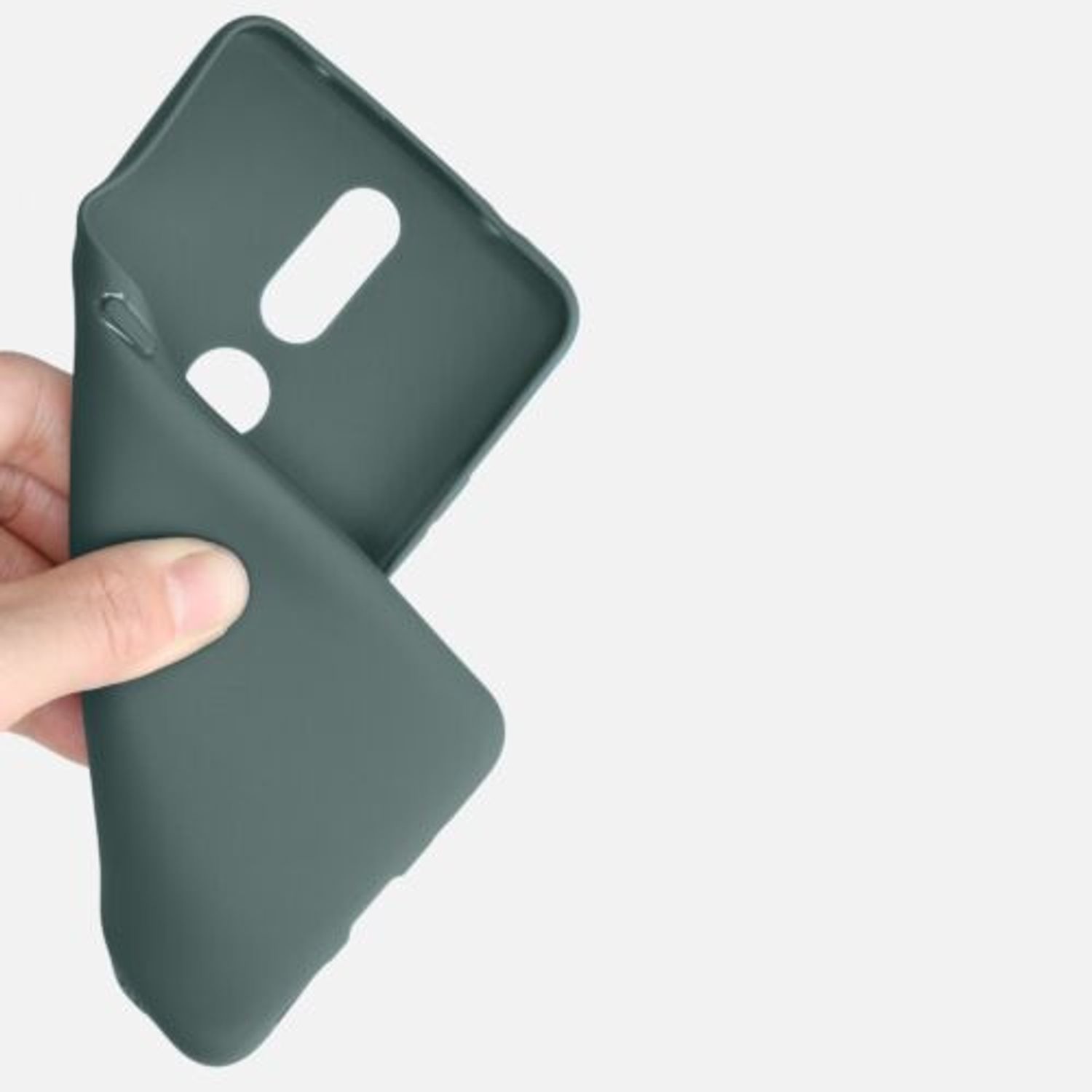 Husa pentru Nokia 2.4, Silicon, Verde, 53496.166 fotografia produsului View 8 L