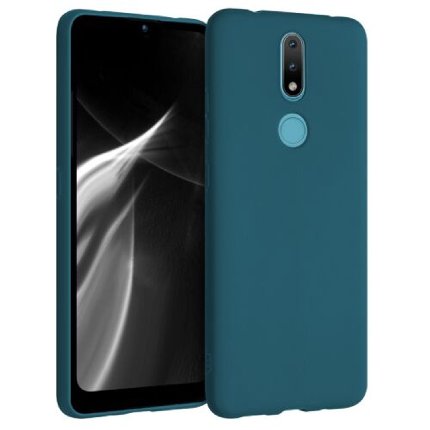 Husa pentru Nokia 2.4, Silicon, Verde, 53496.57 fotografia produsului