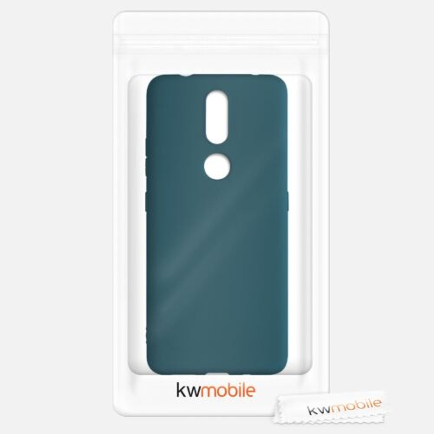 Husa pentru Nokia 2.4, Silicon, Verde, 53496.57 fotografia produsului View 7 L