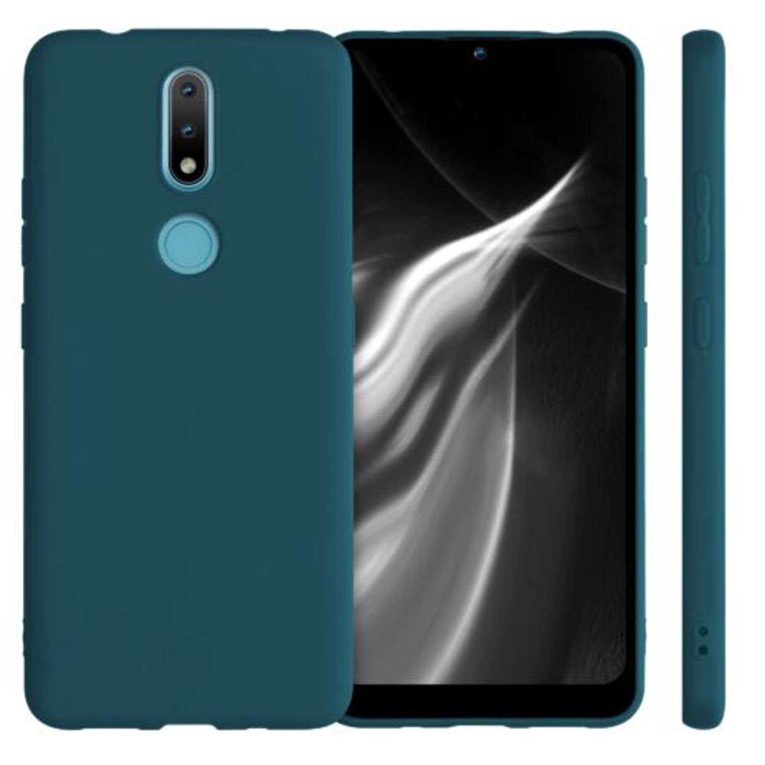 Husa pentru Nokia 2.4, Silicon, Verde, 53496.57 fotografia produsului View 2 L