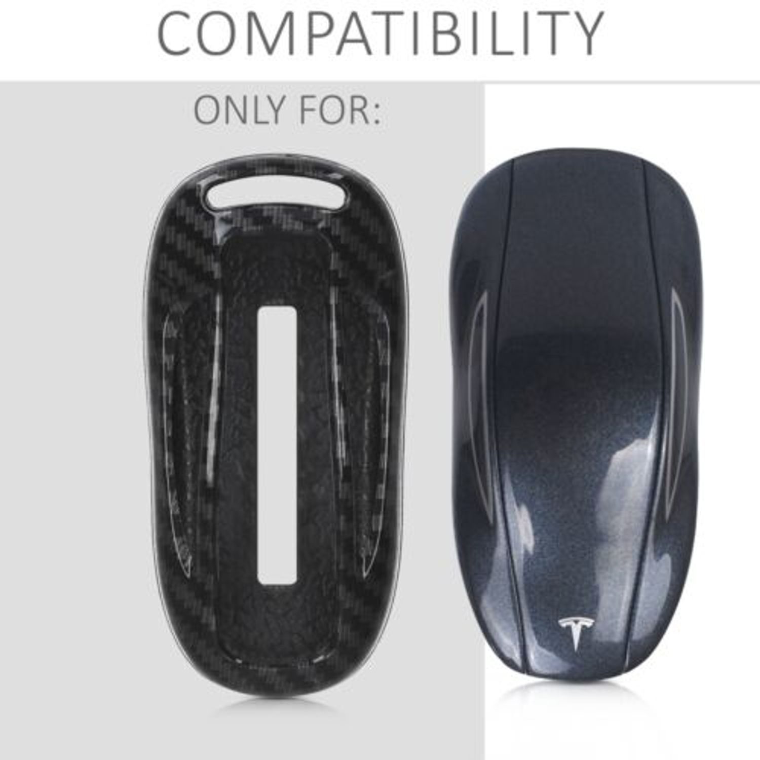 Husa Cheie Auto pentru Tesla, Model 3, Plastic, Negru, 52088.01 fotografia produsului View 3 L