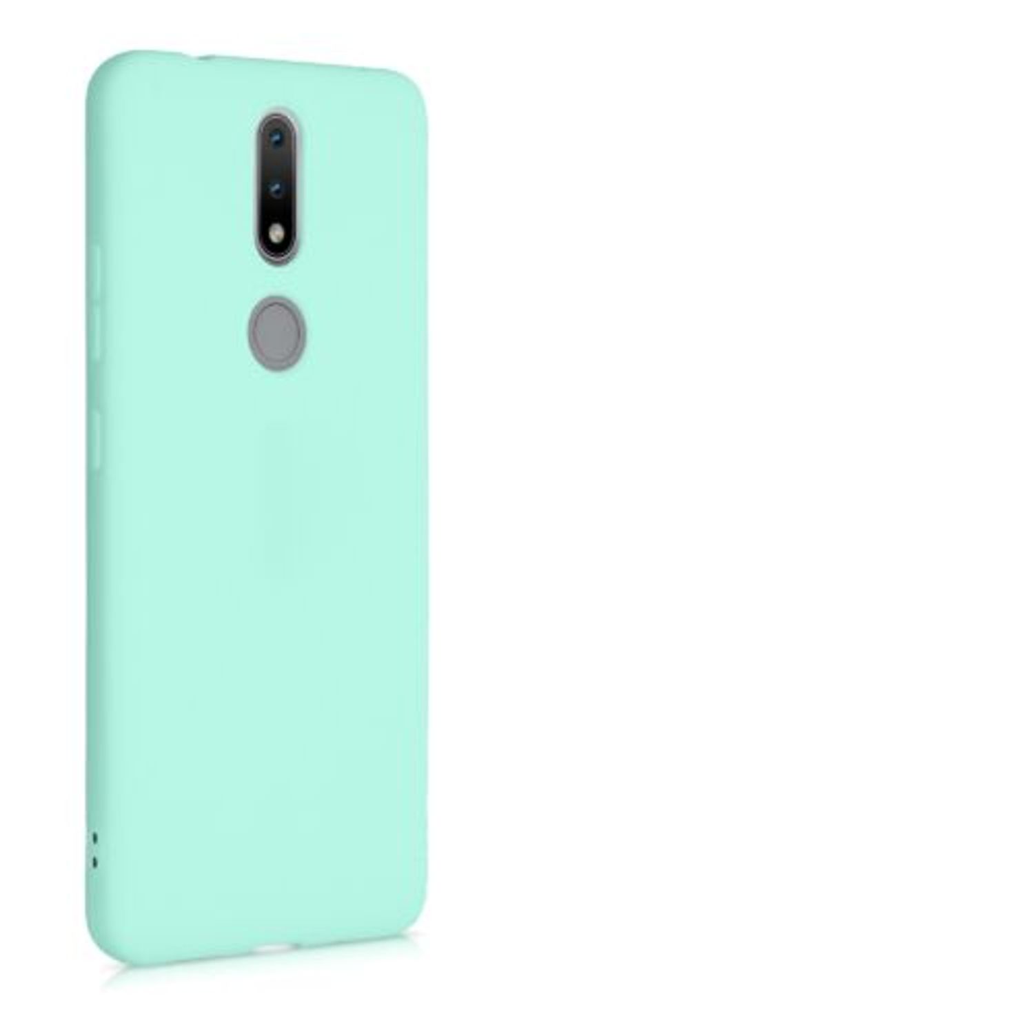 Husa pentru Nokia 2.4, Silicon, Verde, 53496.50 fotografia produsului