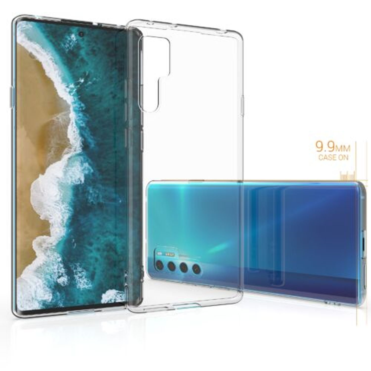 Husa pentru TCL 20 Pro 5G (2021), Silicon, Transparent, 55700.03 fotografia produsului View 4 L