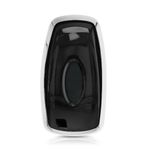 Husa Cheie Auto pentru Ford, 3 Butoane, Smart, Kwmobile, Silicon, Silver, 54589.94 fotografia produsului View 5 S