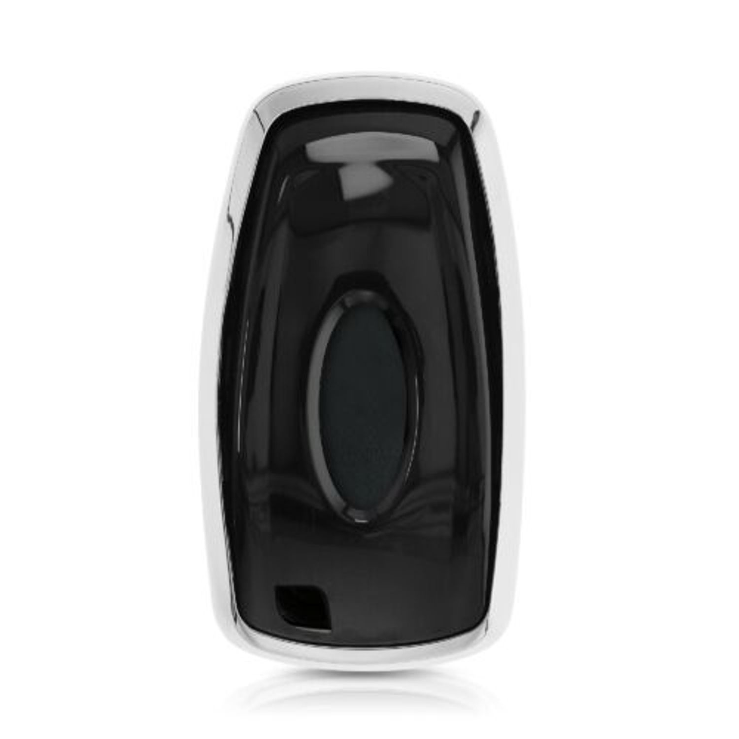 Husa Cheie Auto pentru Ford, 3 Butoane, Smart, Kwmobile, Silicon, Silver, 54589.94 fotografia produsului View 5 L