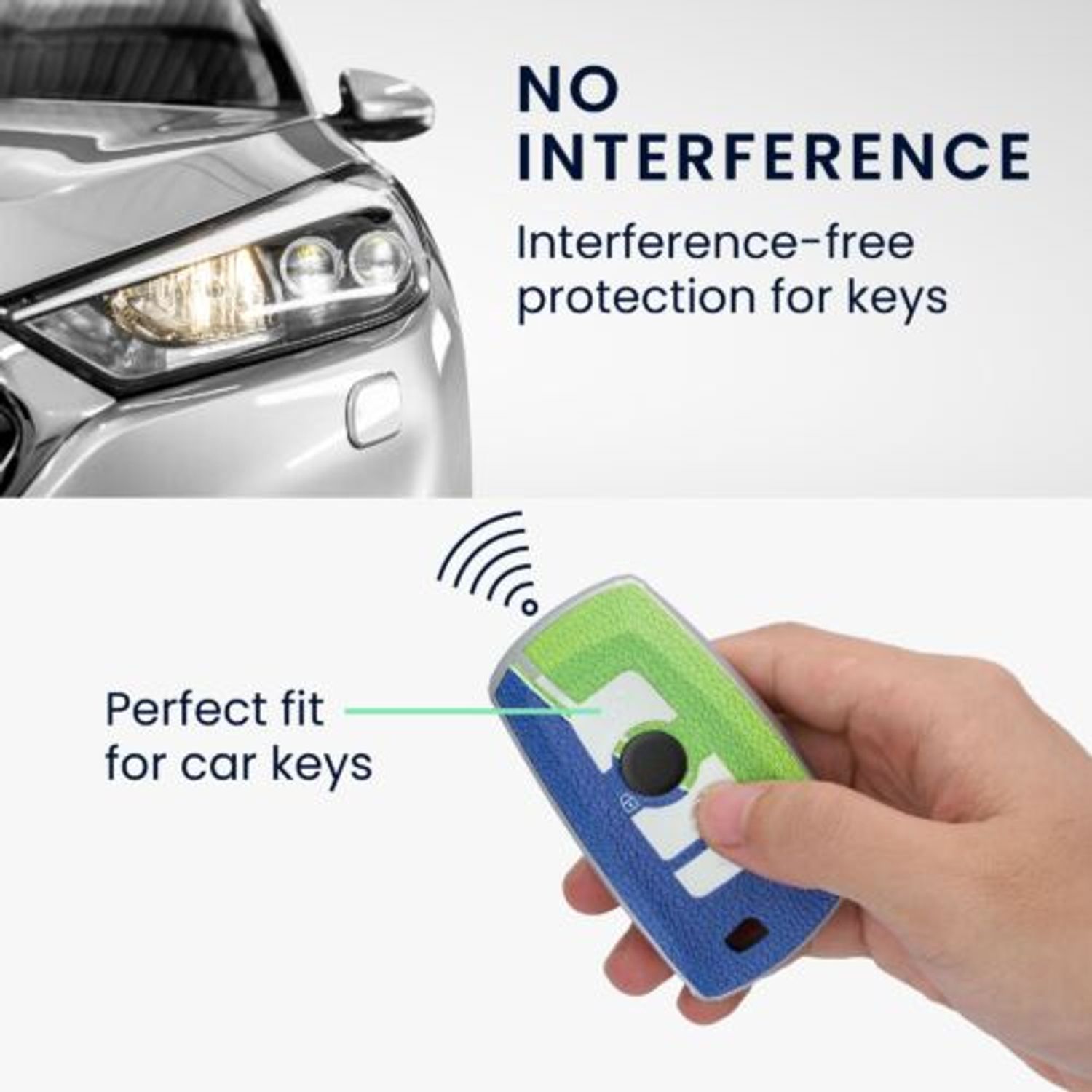 Husa Cheie Auto pentru BMW, 3 Butoane, Keyless Go, Kwmobile, Silicon, Multicolor, 55832.02 fotografia produsului View 4 L