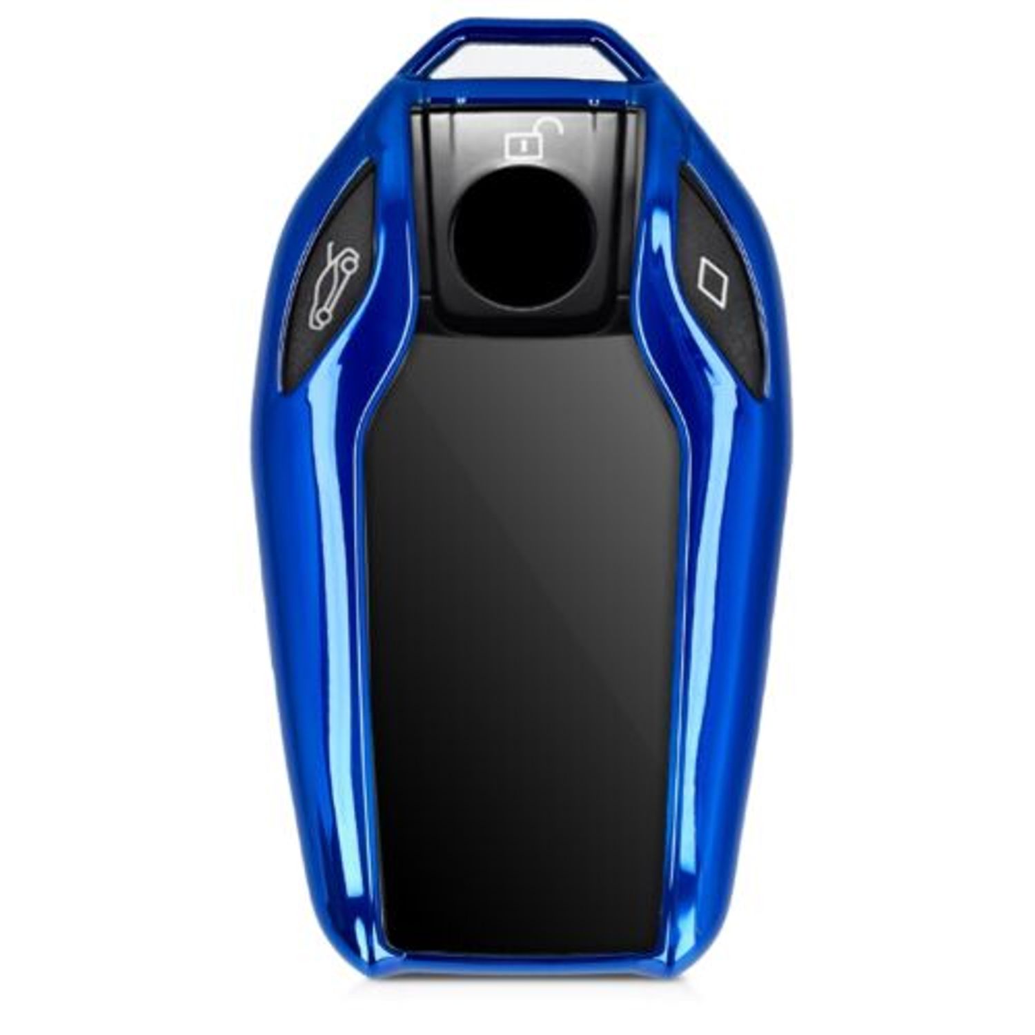 Husa Cheie Auto pentru BMW, Display, Kwmobile, Silicon, Albastru, 47310.98 fotografia produsului View 4 L