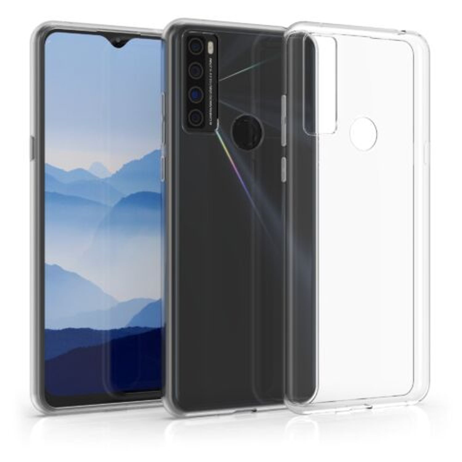 Husa pentru TCL 20 SE (2021), Silicon, Transparent, 55692.03 fotografia produsului View 17 L