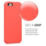 Husa pentru Apple iPhone 5/iPhone 5s/iPhone SE, Silicon, Rose Gold, 42766.141 fotografia produsului View 4 S