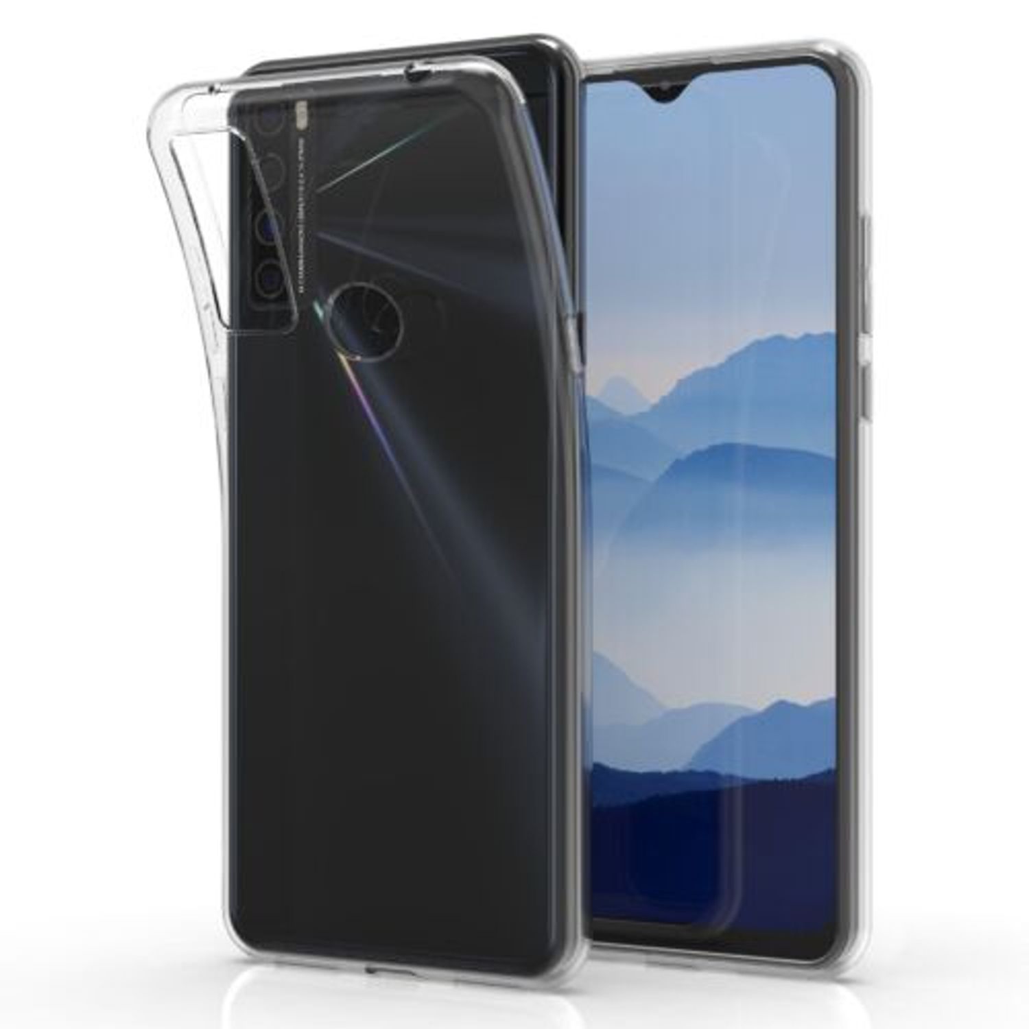 Husa pentru TCL 20 SE (2021), Silicon, Transparent, 55692.03 fotografia produsului View 18 L