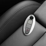 Husa Cheie Auto pentru Nissan, 3 Butoane, Kwmobile, Plastic, Silver, 56611.01 fotografia produsului View 3 S