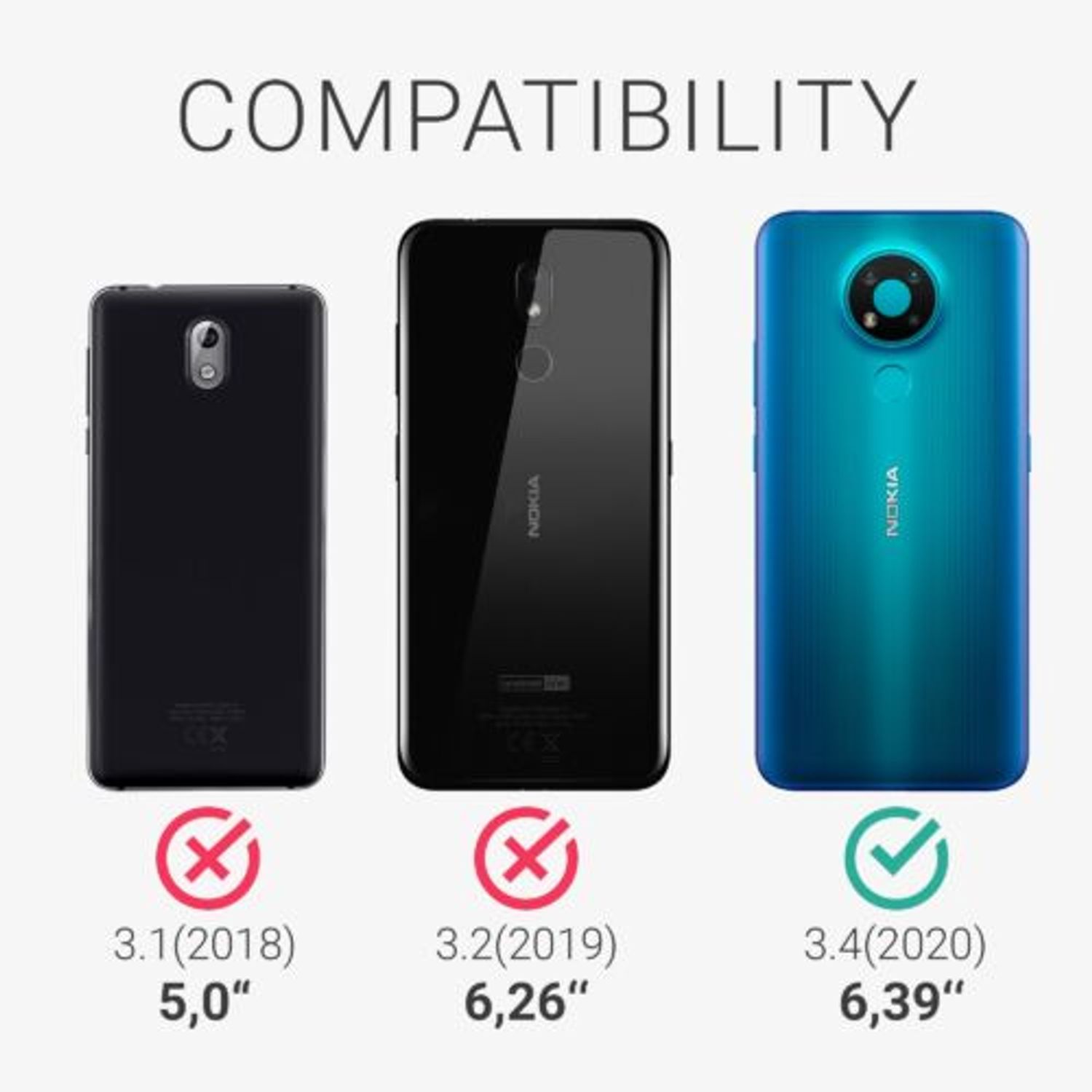 Husa pentru Nokia 3.4, Textil, Gri, 54413.22 fotografia produsului View 5 L