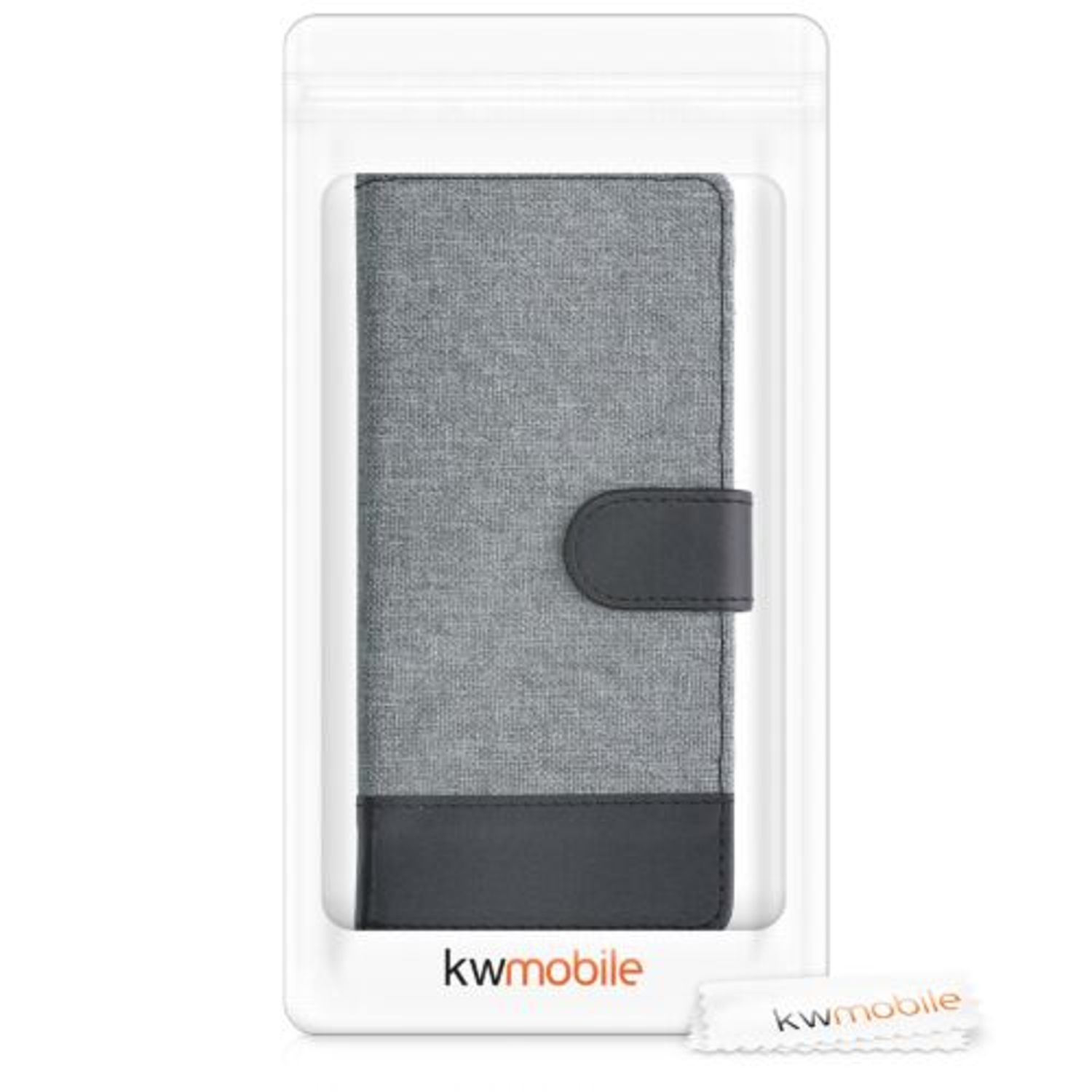 Husa pentru Nokia 3.4, Textil, Gri, 54413.22 fotografia produsului View 6 L